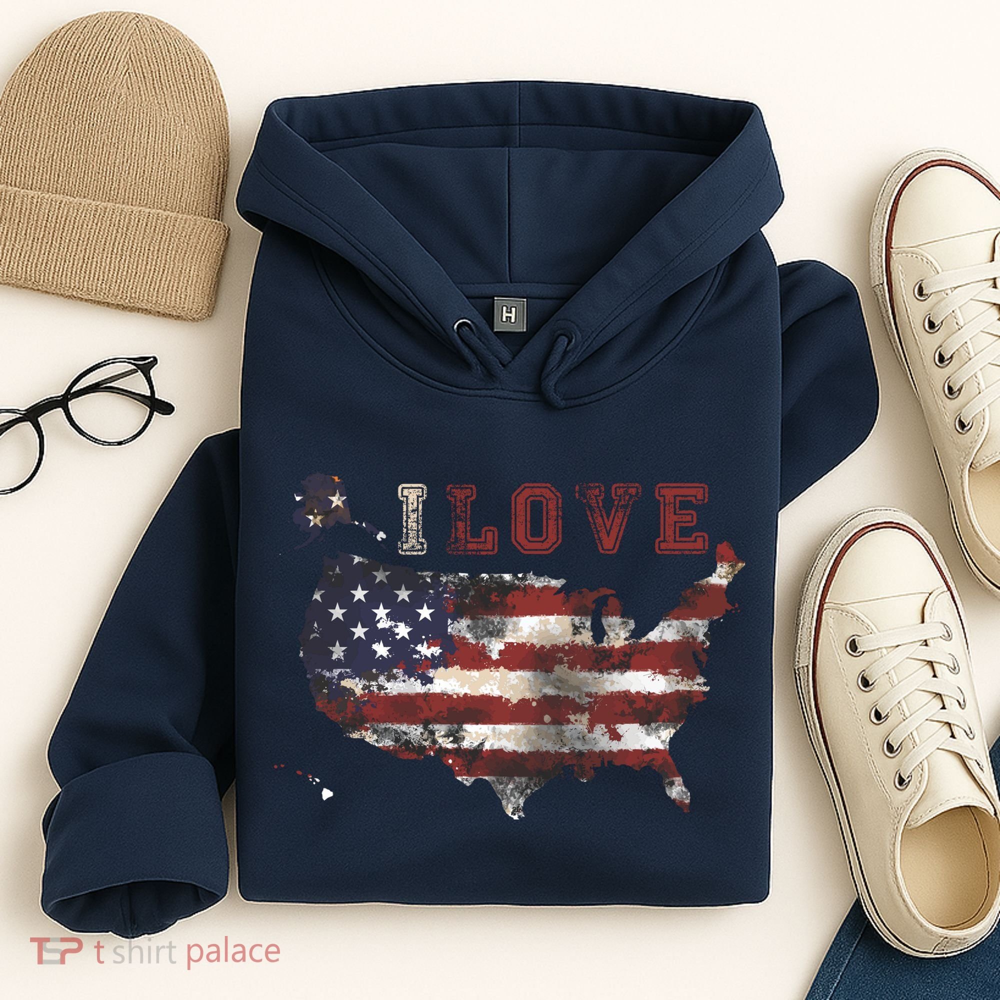 I Love The United States Hoodie