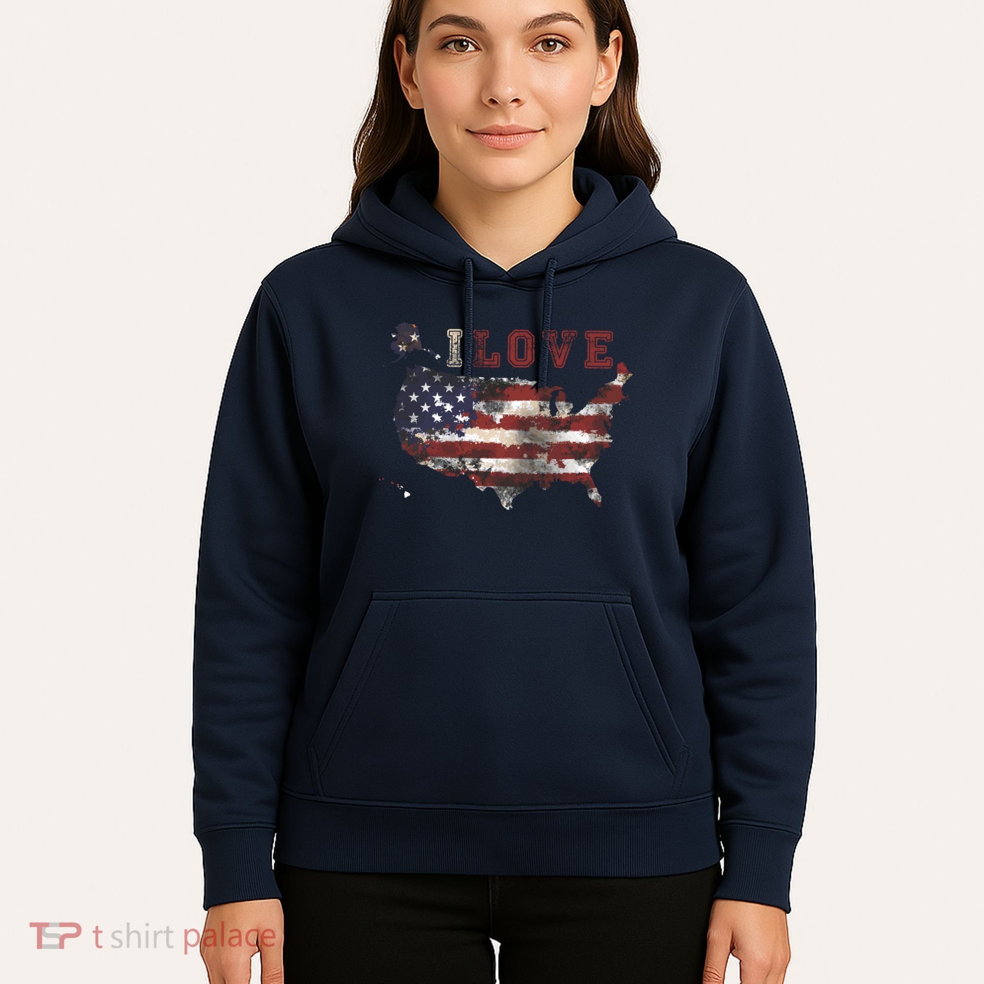 I Love The United States Hoodie