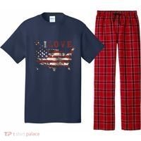 I Love The United States Pajama Set thumb 0