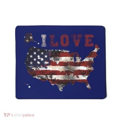 I Love The United States Mousepad