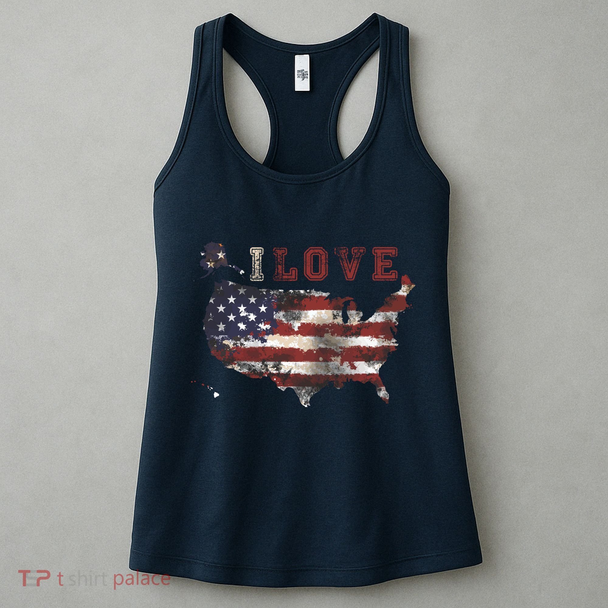 I Love The United States Women's Tank Top