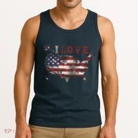 I Love The United States Tank Top thumb 3