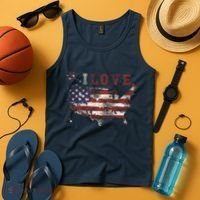 I Love The United States Tank Top thumb 4