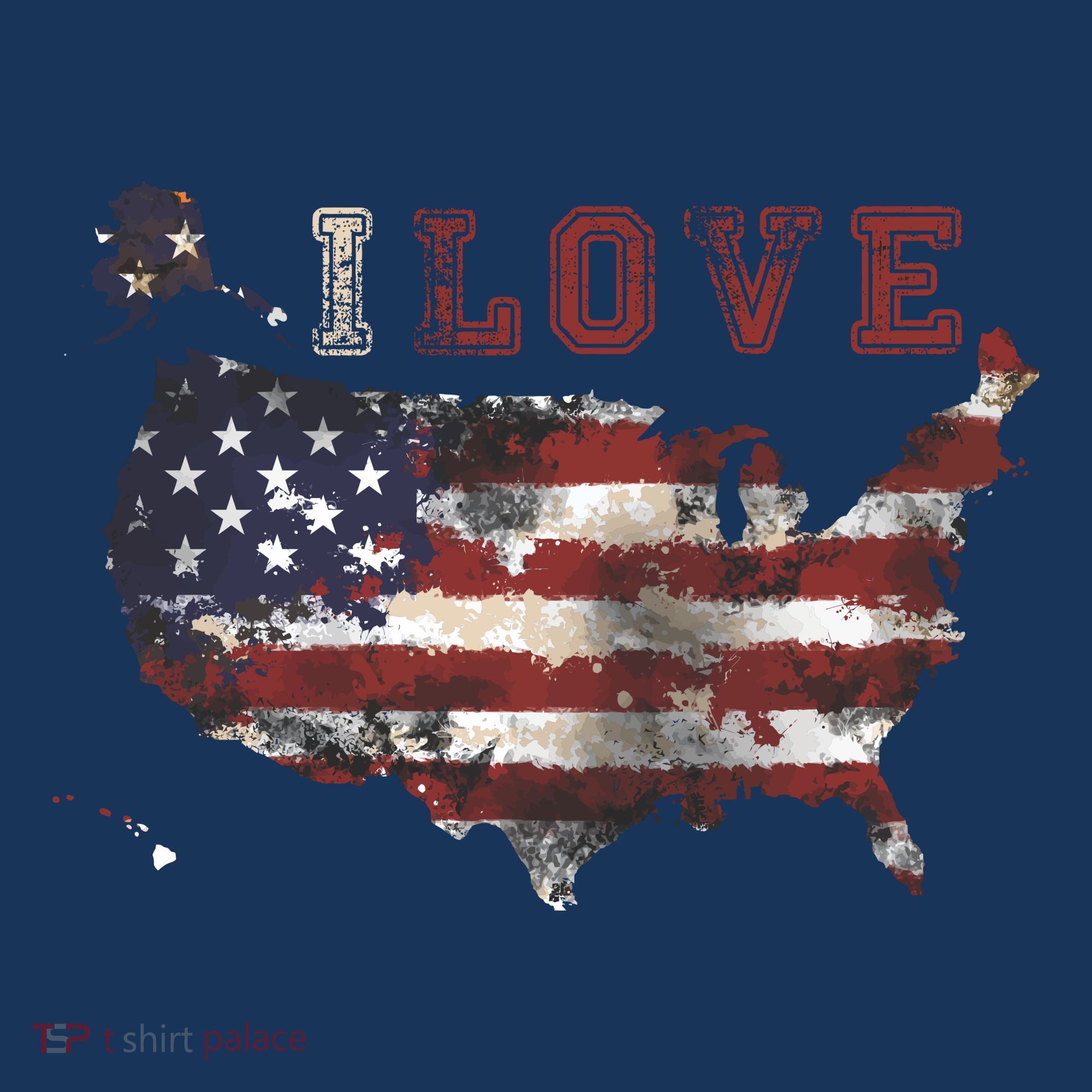 I Love The United States Toddler T-Shirt