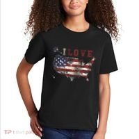 I Love The United States Kids T-Shirt thumb 2