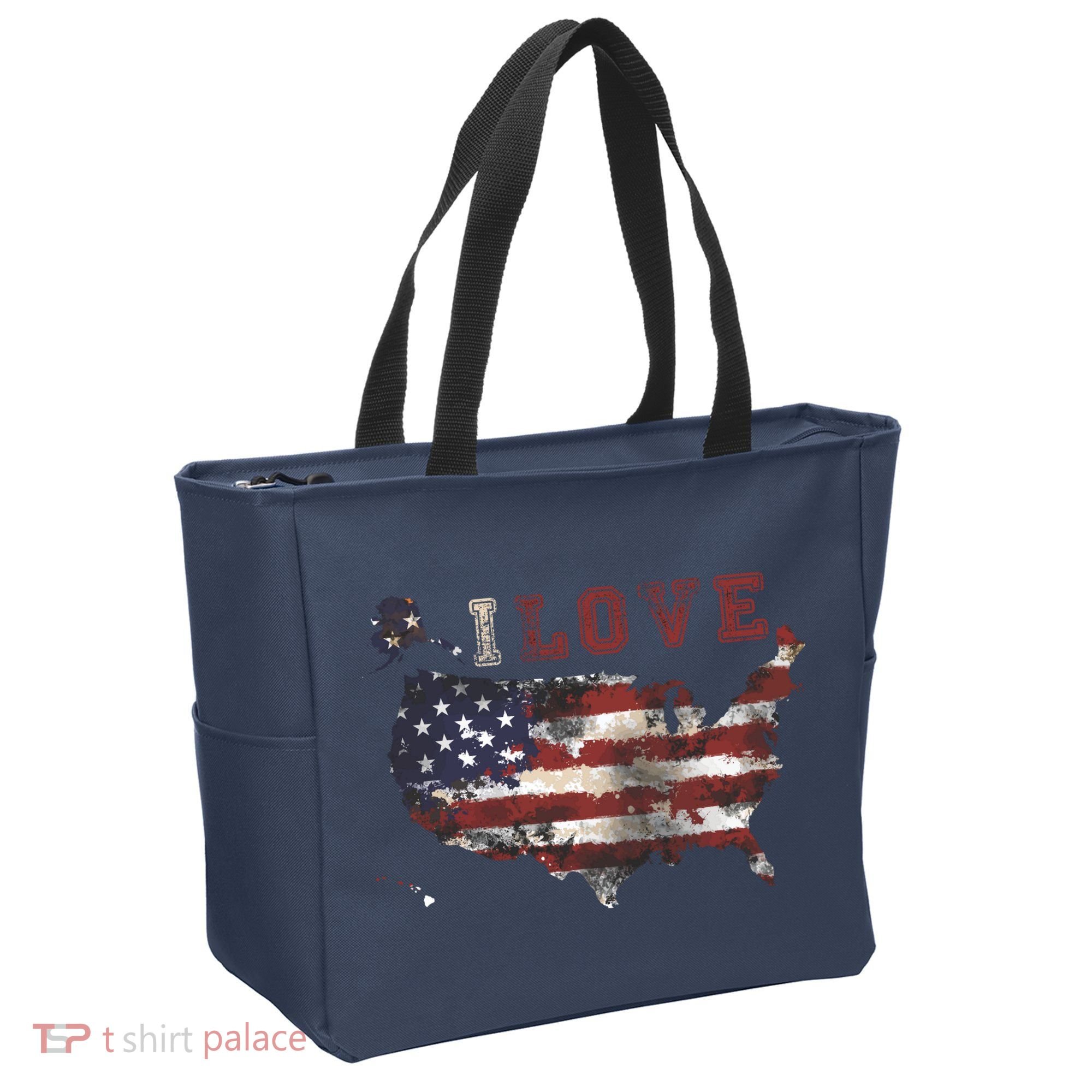 I Love The United States Tote Bag
