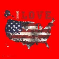 I Love The United States Santa Hat thumb 1