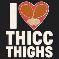 I Love Thicc Thighs Turkey Legs Women's Sweatshirt thumb 2