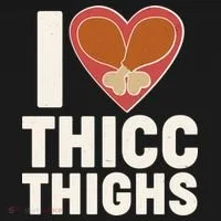 I Love Thicc Thighs Turkey Legs Doggie Tank thumb 4