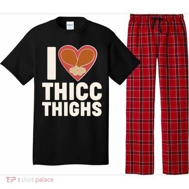 I Love Thicc Thighs Turkey Legs Pajama Set
