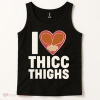 I Love Thicc Thighs Turkey Legs Tank Top thumb 2