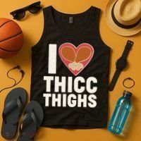 I Love Thicc Thighs Turkey Legs Tank Top thumb 4