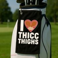 I Love Thicc Thighs Turkey Legs Golf Towel thumb 2