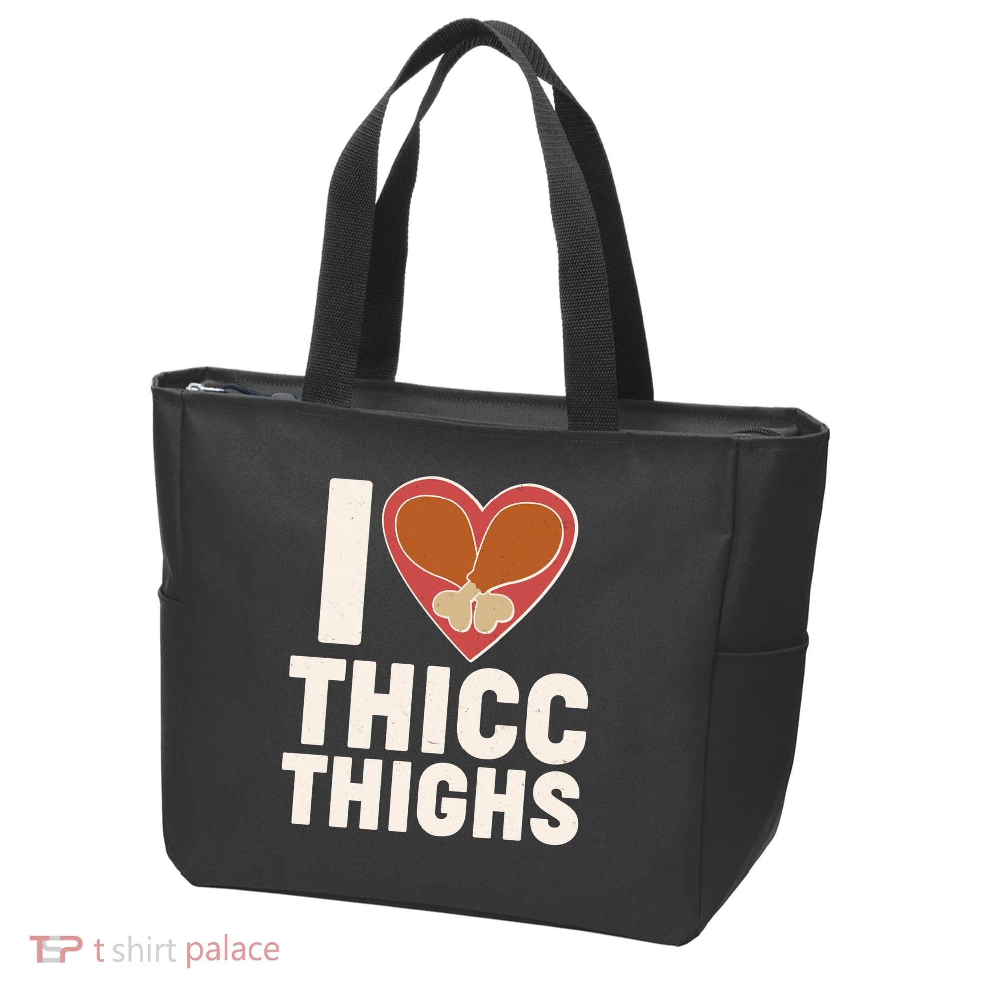I Love Thicc Thighs Turkey Legs Tote Bag