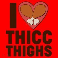 I Love Thicc Thighs Turkey Legs Santa Hat thumb 1