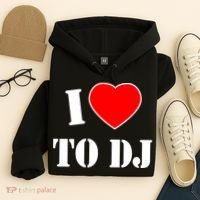 I Love To DJ Hoodie thumb 4