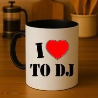 I Love To DJ Coffee Mug thumb 4