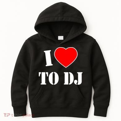 I Love To DJ Kids Hoodie