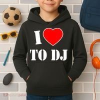 I Love To DJ Kids Hoodie thumb 2