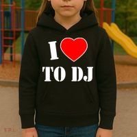 I Love To DJ Kids Hoodie thumb 3
