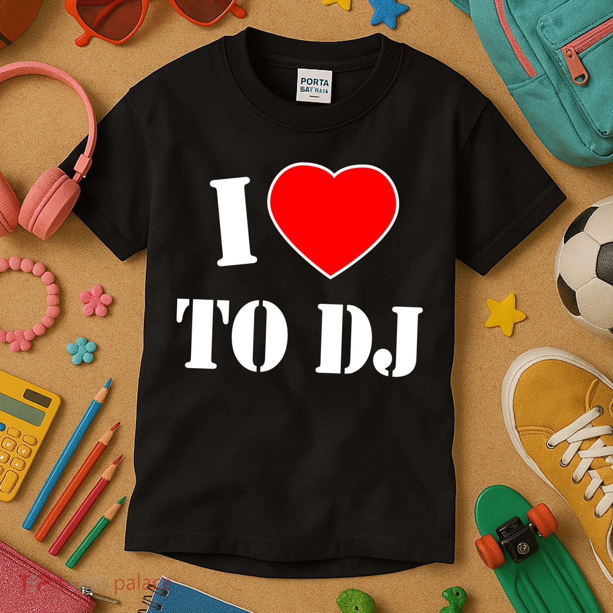 I Love To DJ Kids T-Shirt