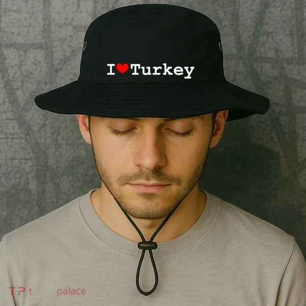 I Love Turkey Bucket Hat