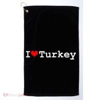 I Love Turkey Golf Towel thumb 0