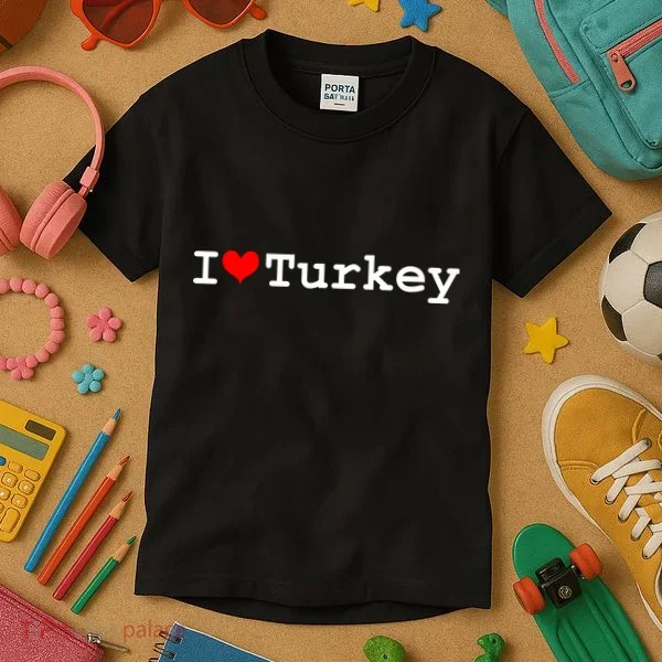 I Love Turkey Kids T-Shirt
