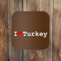 I Love Turkey Coaster thumb 0