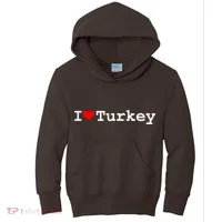 I Love Turkey Kids Hoodie thumb 0
