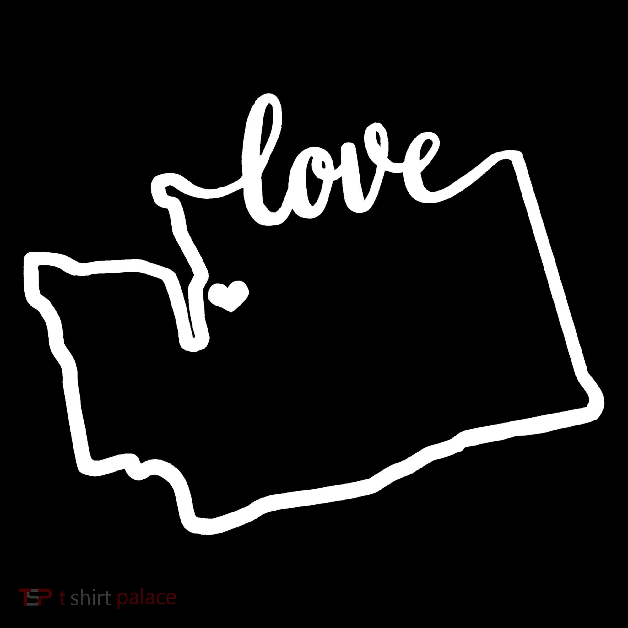 I Love Washington State Women's Hoodie