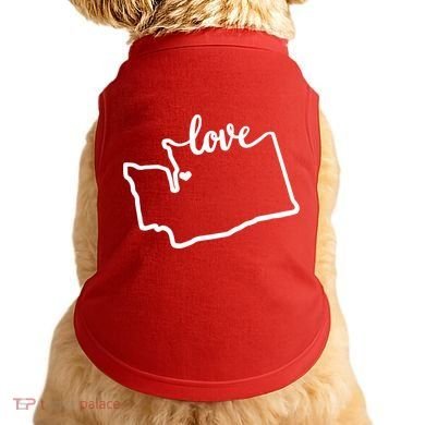 I Love Washington State Doggie Tank