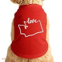 I Love Washington State Doggie Tank thumb 0
