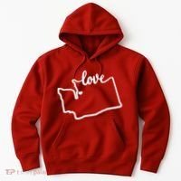 I Love Washington State Hoodie thumb 0