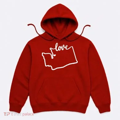 I Love Washington State Hoodie