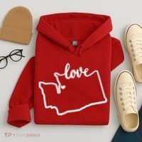 I Love Washington State Hoodie thumb 4
