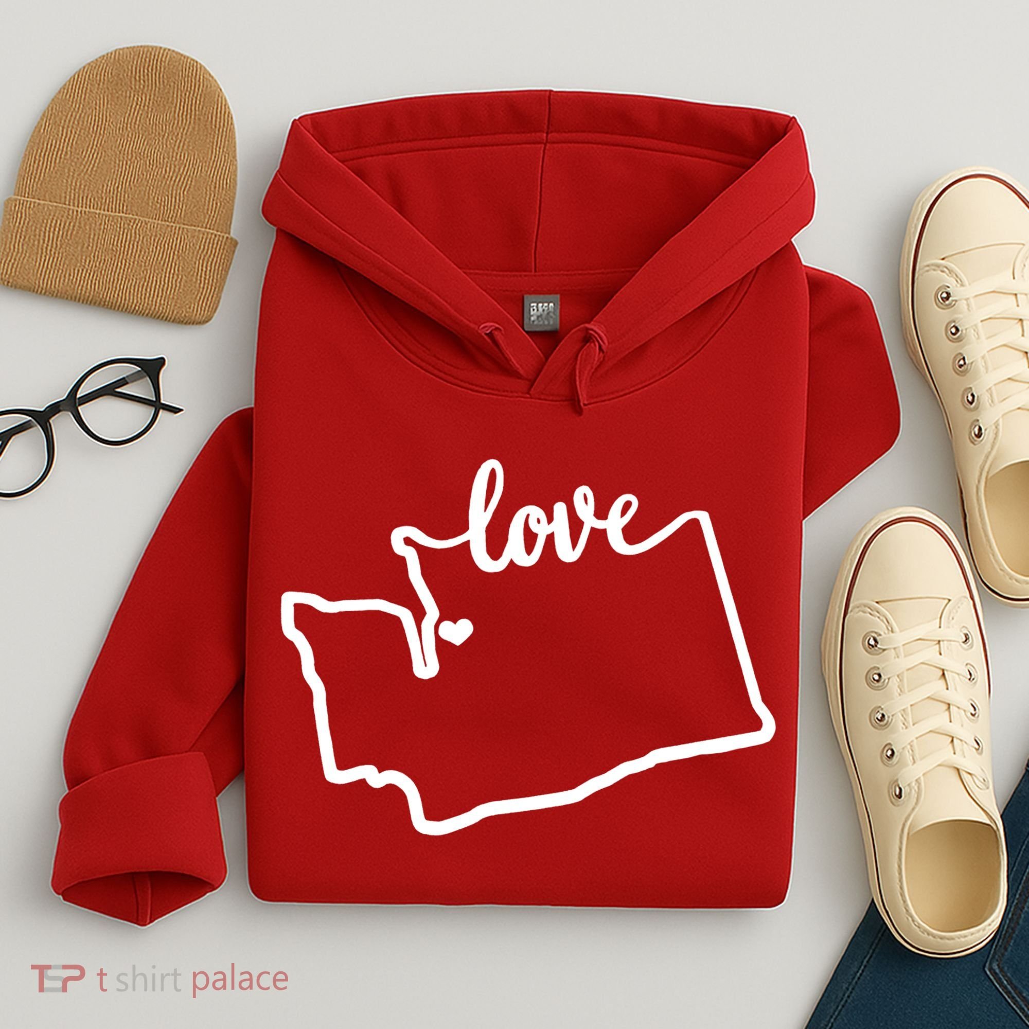 I Love Washington State Hoodie