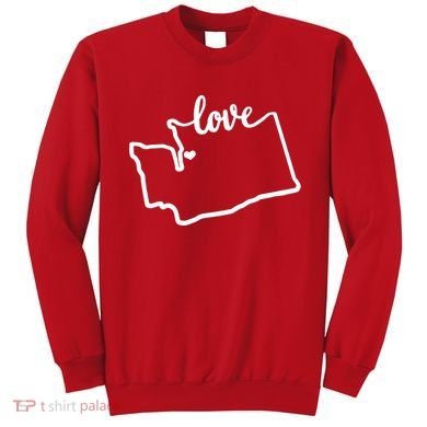 I Love Washington State Sweatshirt