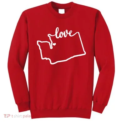 I Love Washington State Sweatshirt