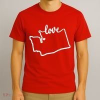 I Love Washington State T-Shirt thumb 3