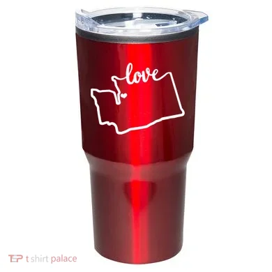I Love Washington State Tumbler