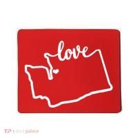 I Love Washington State Mousepad thumb 0