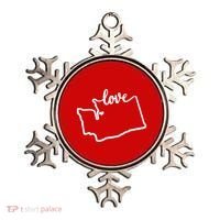 I Love Washington State Ornament thumb 0