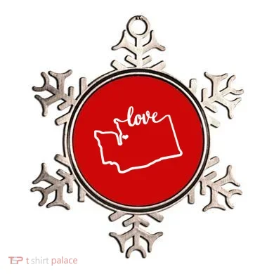 I Love Washington State Ornament