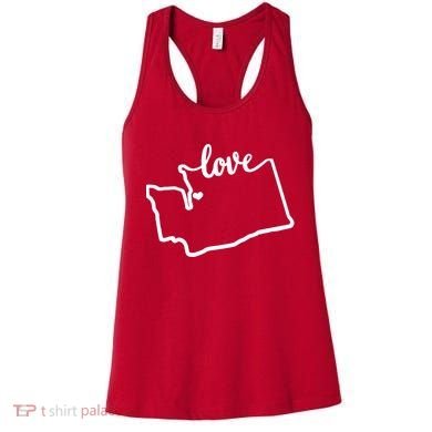 I Love Washington State Women's Tank Top
