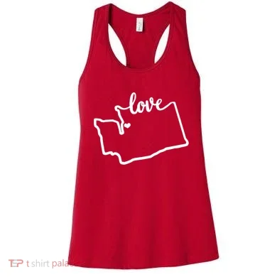 I Love Washington State Women's Tank Top