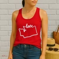 I Love Washington State Women's Tank Top thumb 2