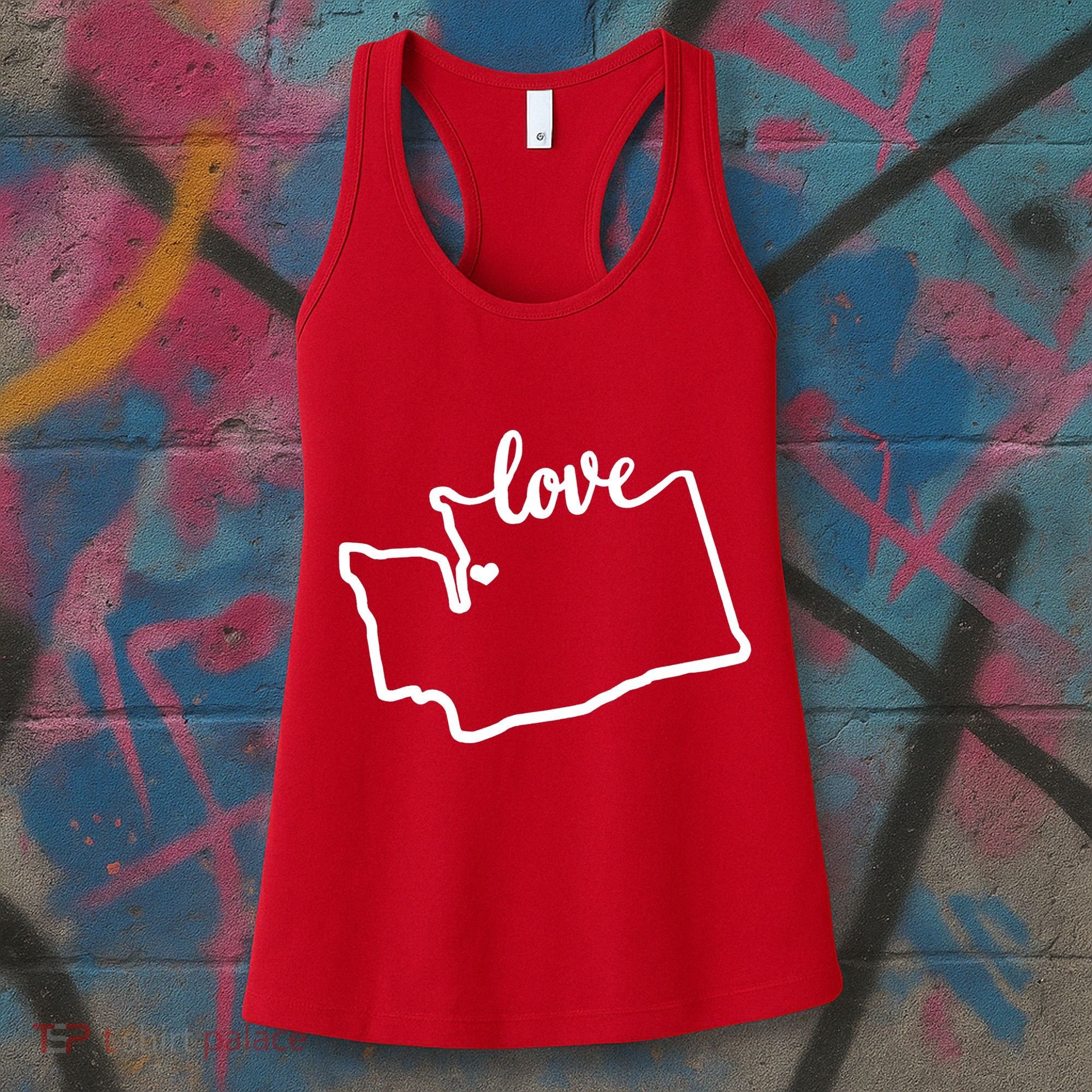I Love Washington State Women's Tank Top
