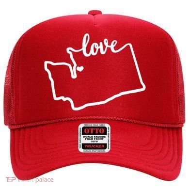 I Love Washington State Hat
