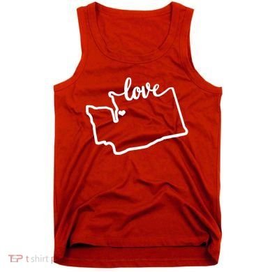 I Love Washington State Tank Top